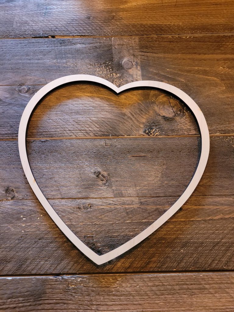 Houten hart macramé met droogbloemen - Afbeelding 9